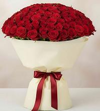 Букет 101 Красная роза Милано в Гвардейском