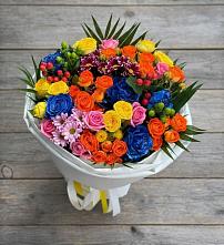 Букет цветов из:  Розы и Хризантемы #REPLACE_PRED# Гвардейском