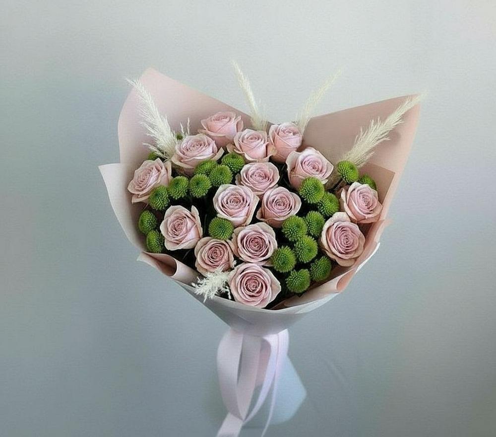 Букет цветов из: Розы и Хризантемы в Гвардейском