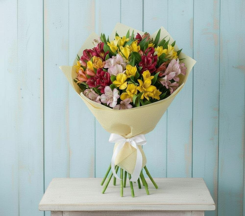 Букет цветов из: Альстромерии в Гвардейском