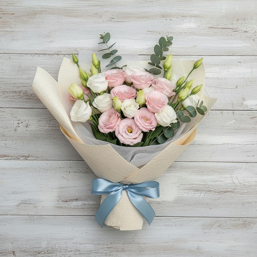 Букет цветов из: Лизиантусы в Гвардейском